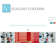 Tablet Screenshot of elegantcurtains.com